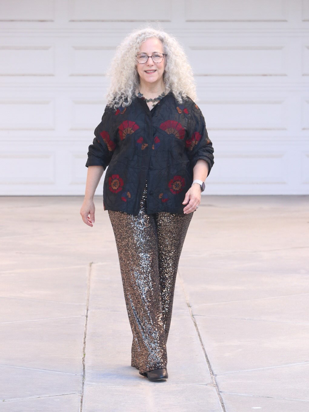 I’m calling it ‘sequencing through sequins’

The second in a series of three sparkling looks for the holidays

Bonus - this one is a luxe look for less. Get the details on the blog (🔗 in bio)

📸: @mark_m_perez 

#sequinpants #holidayoutfit #thriftedchicstylechallenge #preloved #unapologeticallythrifted #thriftstorefinds #thriftedfashion #ilovethrifting #recycledfashion #sustainablefashion #fashionover50 #styleover50 #over50blogger #50plusandfabulous #styleatanyage #aginggracefully #everydaystyle #agelessstyle #personalstyle #ageisjustanumber #nevertooold #olderandbolder